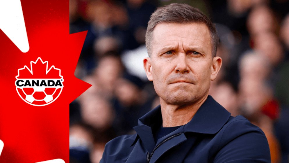 FrontPgFootball's tweet image. &quot;We knew there was going to be difficulty breaking them down and that they’re a very stingy team defensively&quot; 🗣️🇨🇦

After suffering a 1-0 loss in Montréal to the Socceroos, Canada men&apos;s national team manager Jesse Marsch spoke to the press post-match about his thoughts around the…