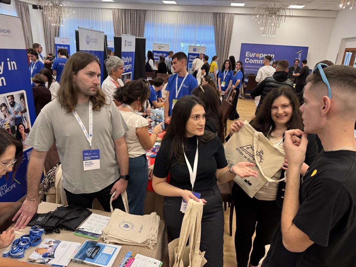 Danes smo kot del pobude #StudyInSlovenia na sejmu Study in Europe v Tirani! 🇦🇱 #univerzavnovigorici #universityofnovagorica