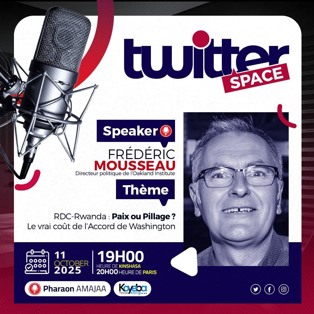 PharaonAmajaa (@pharaonamadja) on Twitter photo Urgent 🚨
Soyez la nombreux pour ecouter Mr @FrederickMousseau <a href="/pmgalance/">Paulin Galance</a> <a href="/Sly_BloodColtan/">Sly Makila Coltan</a> <a href="/GNzowo/">Gaëtan-Dauphin Nzowo</a> <a href="/DeboraK_RDC/">Dr. Debora Kayembe 🇨🇩</a> <a href="/MichaelTshi/">Michael Tshibangu</a> <a href="/ShakoLotanga/">Shako Lotanga V🇨🇩❤</a> <a href="/MuadiLaeticia/">Laetitia Muadi</a> Urgent 🚨
Soyez la nombreux pour ecouter Mr @FrederickMousseau <a href="/pmgalance/">Paulin Galance</a> <a href="/Sly_BloodColtan/">Sly Makila Coltan</a> <a href="/GNzowo/">Gaëtan-Dauphin Nzowo</a> <a href="/DeboraK_RDC/">Dr. Debora Kayembe 🇨🇩</a> <a href="/MichaelTshi/">Michael Tshibangu</a> <a href="/ShakoLotanga/">Shako Lotanga V🇨🇩❤</a> <a href="/MuadiLaeticia/">Laetitia Muadi</a>