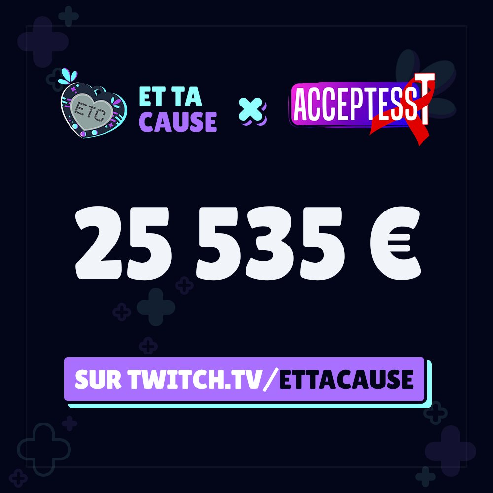 Le record de la première édition vient d’être dépassé 🥳
Bravo à toustes et continuez de donner pour le travail d'Acceptess-T, encore tout le weekend.

À vous de jouer pour battre les prochains ! 🙏💜
#EtTaCause2025