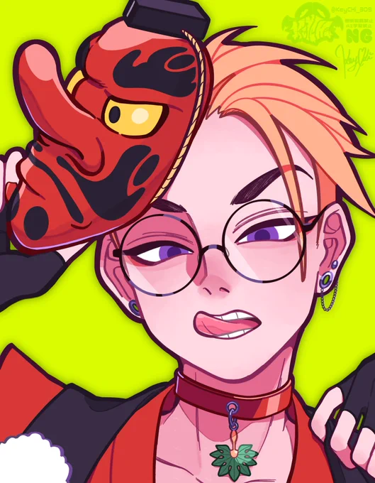 眼鏡天狗boy #illustration #art #oc #drawing