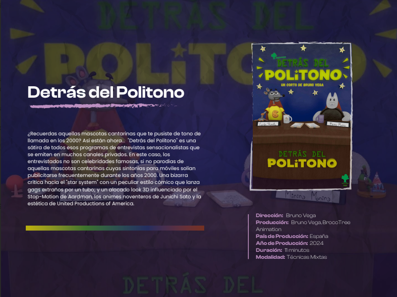 broco_tree's tweet image. #DetrásDelPolitono podrá verse la próxima semana en el Loopa Festival, en Colombia del 13 al 16 de Octubre. ¡Muchas gracias por la selección!

#BehindTheRingtone will be shown next week at Loopa Festival, in Colombia from the 13th to the 16th of October. Thanks for the selection!