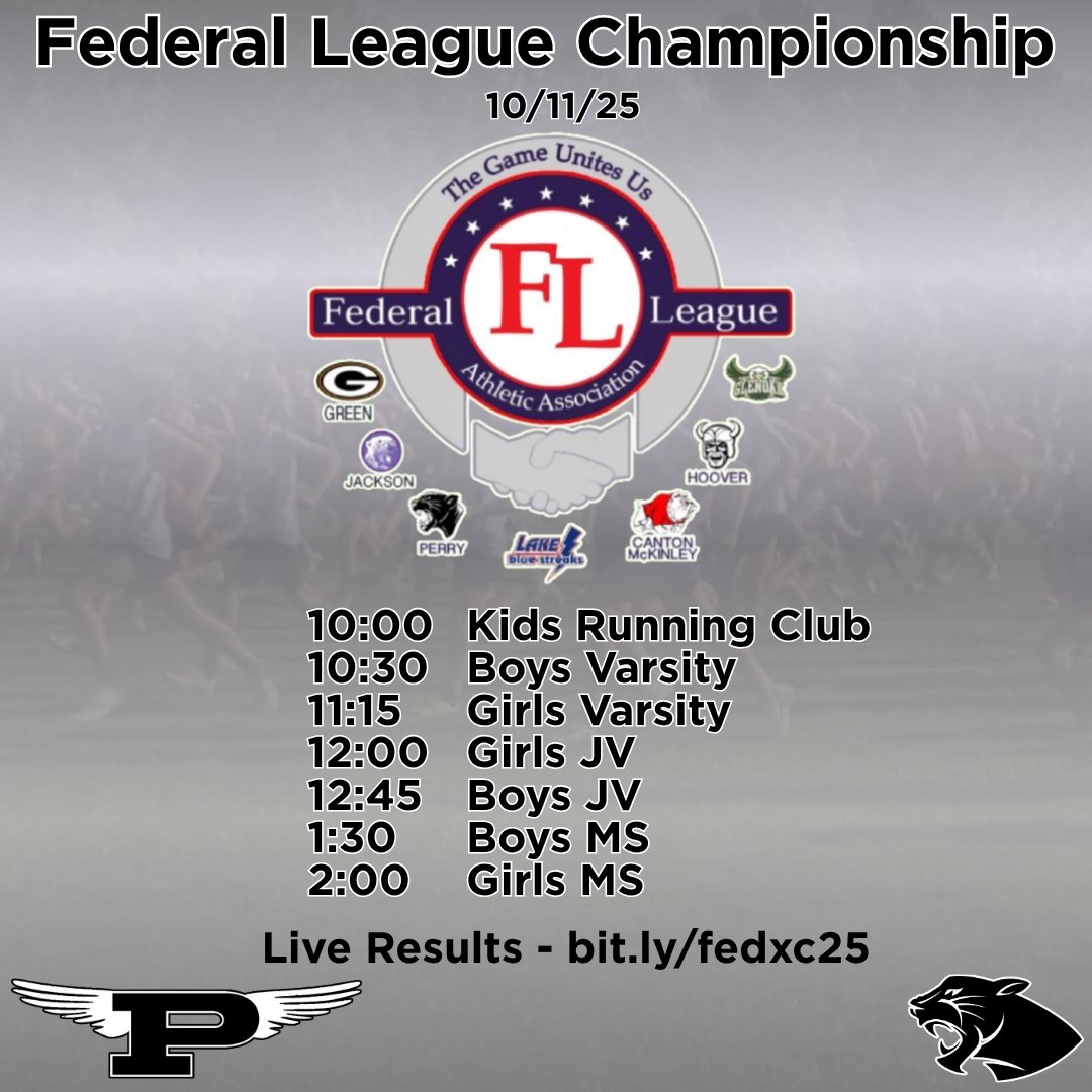 It's Race Day at Jackson Middle
School as we compete at the
Federal League Championship