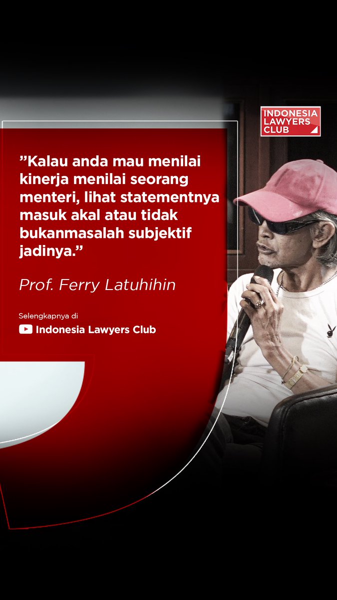 ILCTalkshow's tweet image. ”kalau Anda mau menilai kinerja  menilai seorang menteri, lihat statementnya  masuk akal atau tidak  bukan masalah subjektif jadinya.”-Prof. Ferry Latuhihin

Saksikan selengkapnya hanya di YouTube Indonesia Lawyers Club.

#indonesialawyersclub #ilc #karniilyas