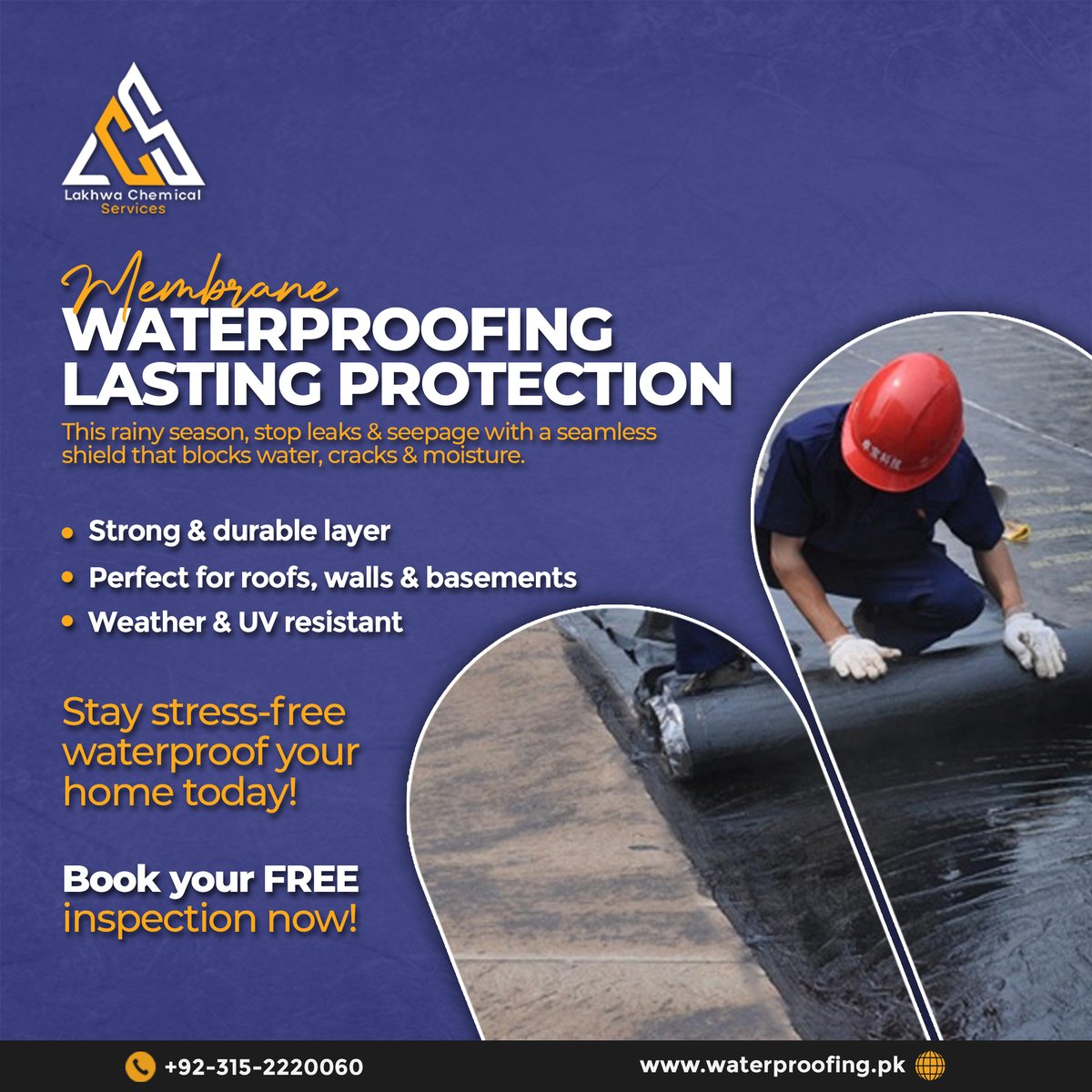 LakhwaCS's tweet photo. Protect your building for years to come with membrane waterproofing. Durable, long-lasting, and built to withstand the toughest conditions — because prevention is always better than repair. 💧 #Waterproofing #Construction #BuildingMaintenance #lakhwachemicalservices https://t.co/Ifs0YgTH07