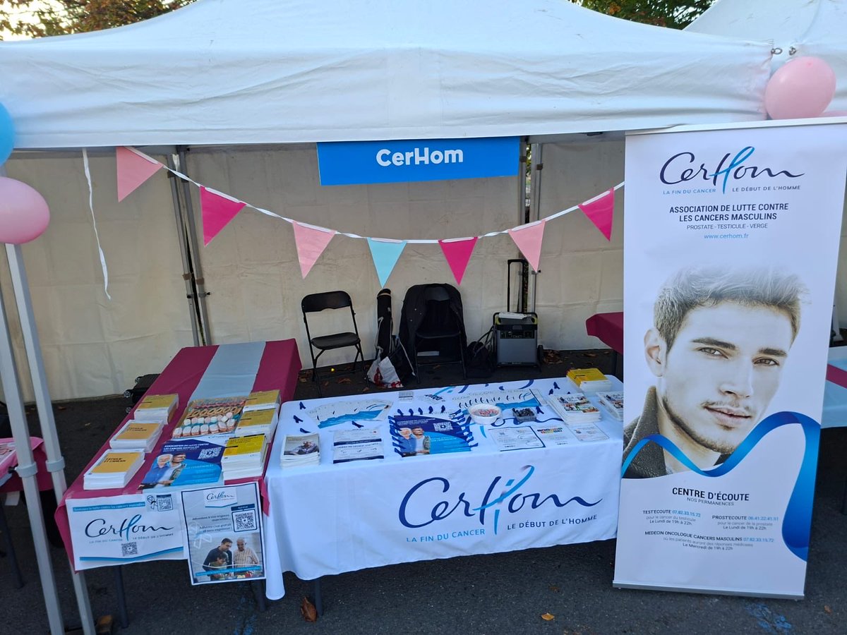 CerhomAsso's tweet photo. 🎀💙 On y est à Neuilly-sur-Marne !
CerHom participe à la matinée Octobre Rose avec une touche de bleu 💪
🚶♀️ Marche solidaire, 🏃 sport santé, 💬 stands de prévention…
On parle cancers masculins, dépistage précoce et santé pour tous 💙
#OctobreRose #CerHom #PréventionSanté https://t.co/5fC4xkbOT2
