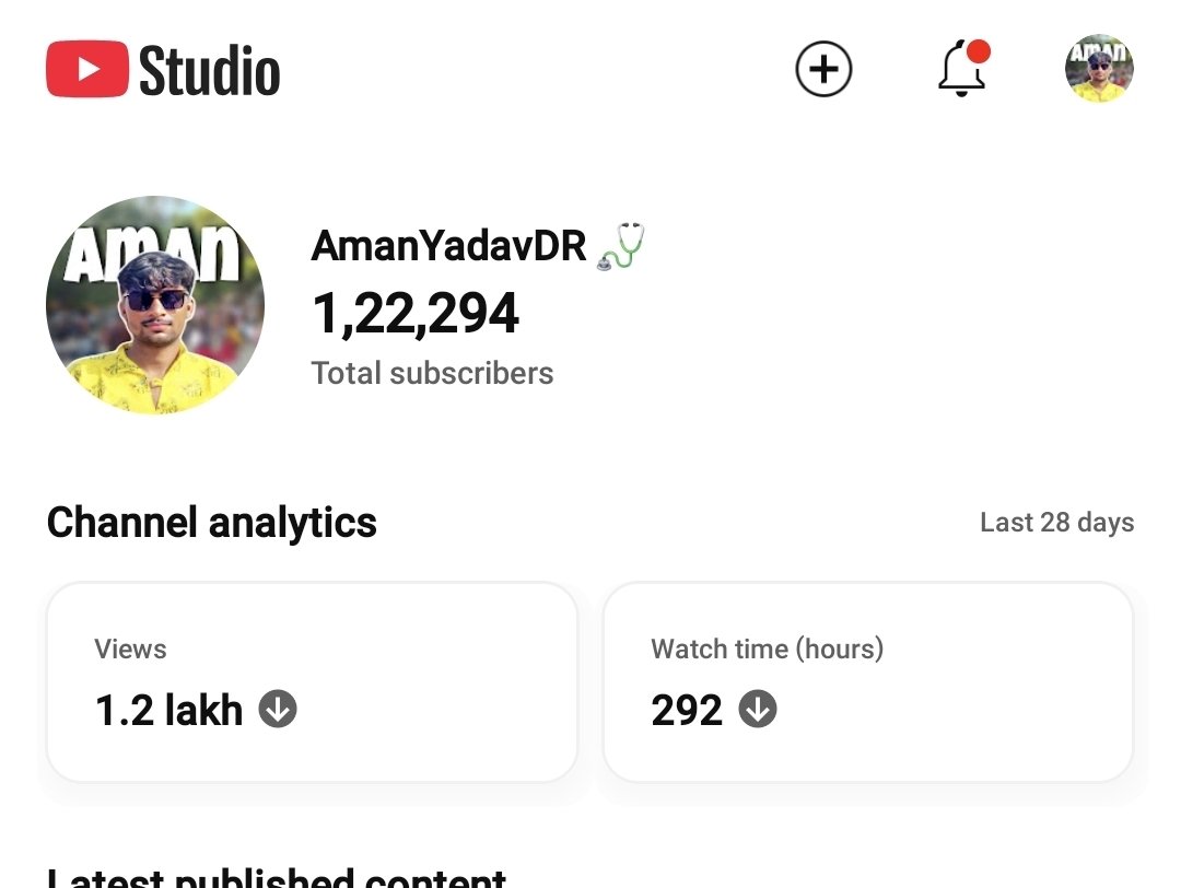 AmanYadavDR1's tweet image. Hey  ❤️ @AbhishekMalhan4 
I’m Aman, a college student 🎓
Trying to study and run my small YouTube channel to support my dreams.
One shoutout from you could change my life forever 🙏
Please notice me 💙
Ap ko help se monetize ho jaye 
#DearMrBeast #DreamBig #SupportSmallCreator