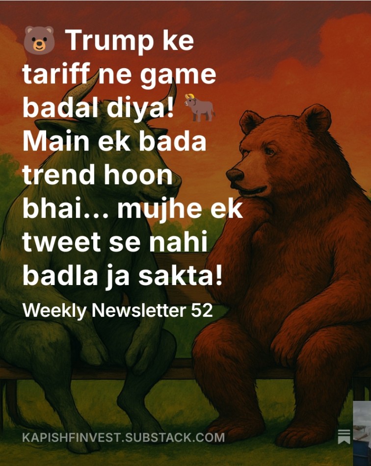 KapFinMFSIP's tweet image. The tariff tremor, markets steady but cautious — trend abhi direction dhoondh raha hai. 🕵️‍♂️📈

tinyurl.com/KapishWeeklyNe…