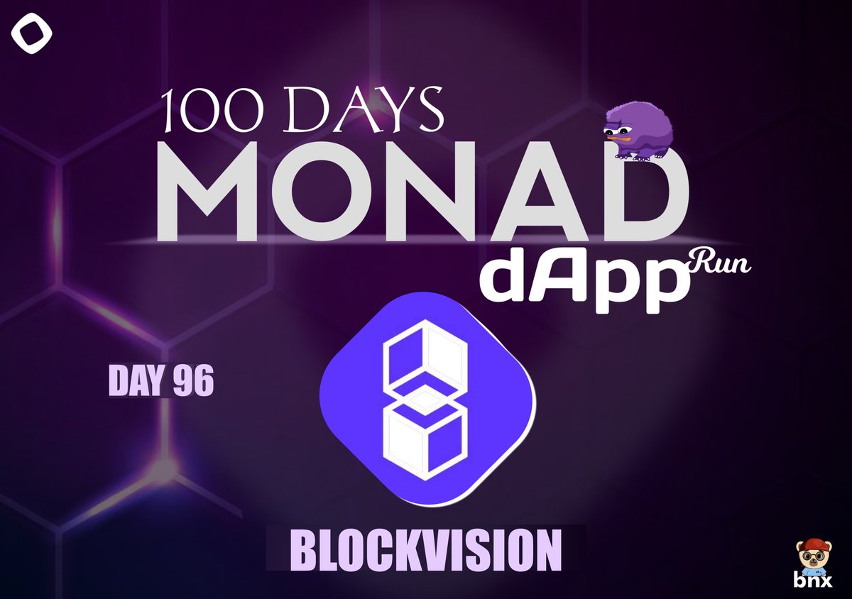 r_banx's tweet image. Every great blockchain needs a strong backbone and that’s where BlockVision comes in.
@blockvisionhq @monad @cryptunez @keoneHD
Behind the scenes of the Monad Testnet, Block VisionHQ is powering the data flow that keeps builders building from seamless RPC access to real-time…