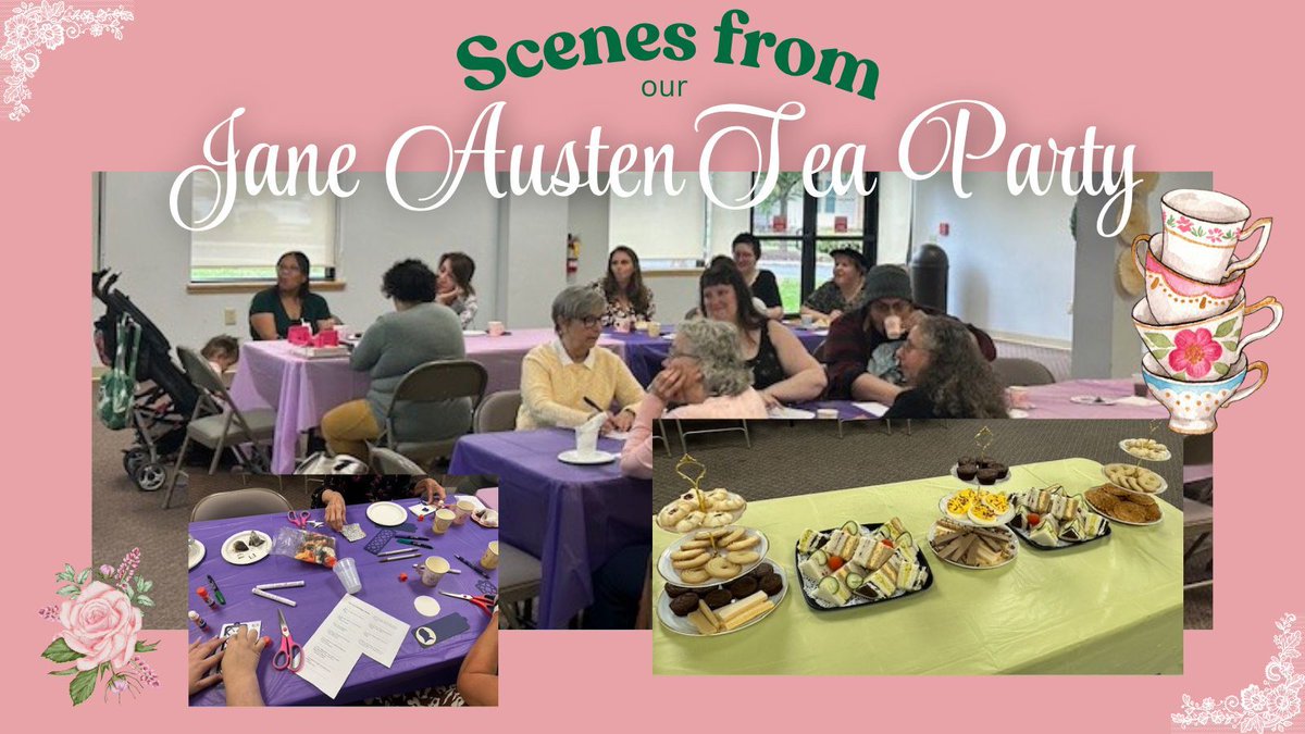HankinLibrary's tweet image. This week we stepped into the Regency era for a charming tea party inspired by the world of Jane Austen! Attendees enjoyed tea with light refreshments, period music, and spirited conversation. It was a perfect afternoon of all things witty and romantic!

#HankinLibrary