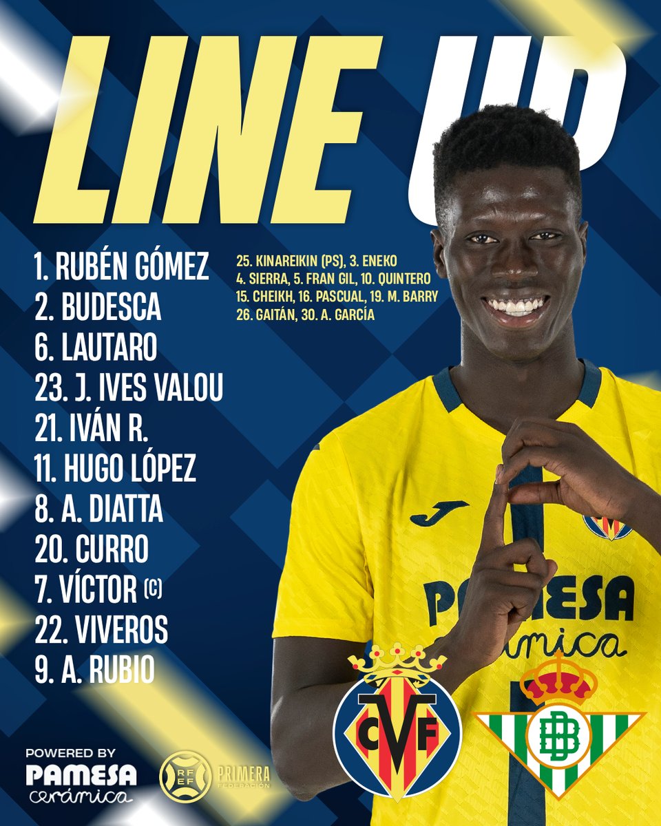 CanteraGrogueta's tweet image. Once inicial ante el @RBetisCantera 

#VillarrealBBetisDeportivo