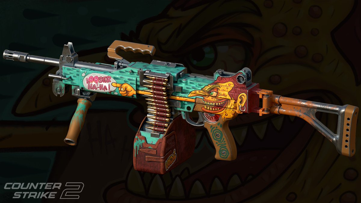 JackieWeckie's tweet photo. @KostyaChe_CS reworked my Negev skin that named Bully for @CounterStrike . Huge thanks to him :D

https://t.co/jbV3uJCUYL

#cs2 #cs2skin #cs2skins #cs2workshop #steamworkshop #skin #communityskins #skins #cs2case #cs2cases #art #cs2art #cs2design #design https://t.co/tx0FOidQIE