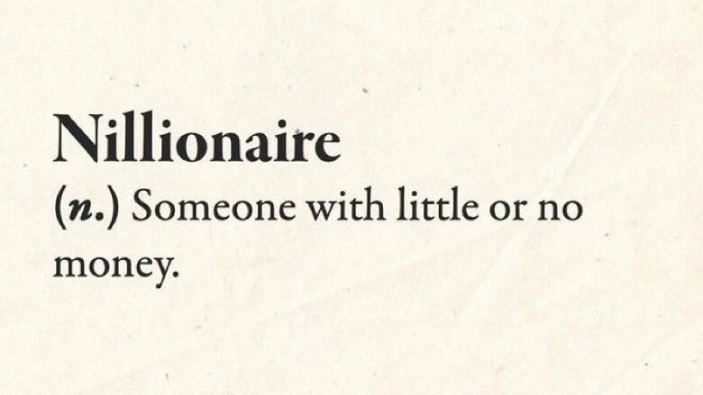naiivememe's tweet image. crypto millionaire ❌

crypto nillionaire ✔️