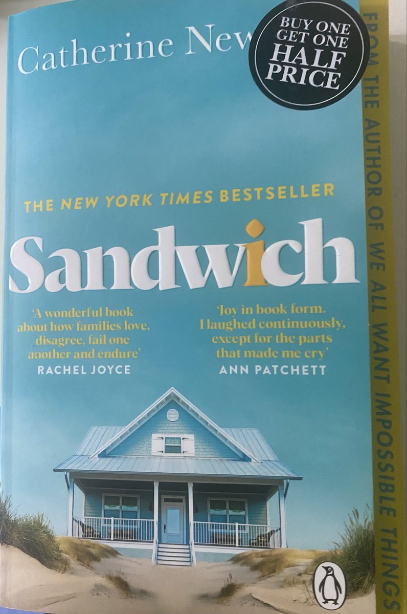 cooksta_'s tweet photo. Read Sandwich by Catherine Newman. Every year for the past 20 years Rocky has spent a week at the same holiday rental in Cape Cod with her husband and (now grown up) children. This year she’s forced to confront changing realities. Hilarious, poignant and extremely relatable. 5/5 https://t.co/hCR2GDKwb5