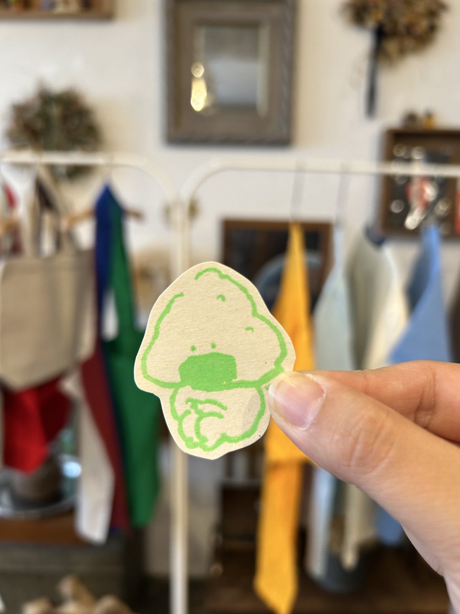 #OnigiriAction 
本日の日替わりステッカープレゼントはこのお方でした！