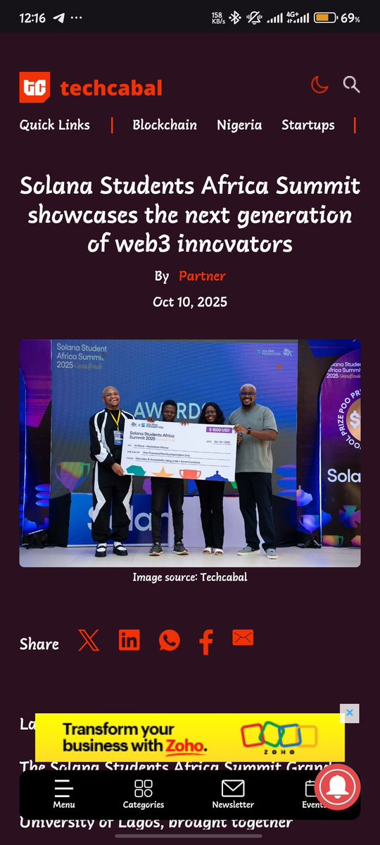 SolanaStudentAf's tweet image. We&apos;re in @TechCabal! 🔥

Check out the feature on the Solana Students Africa Summit and the next generation of Web3 innovators.

techcabal.com/2025/10/10/sol…

x.com/techcabal_pr/s…