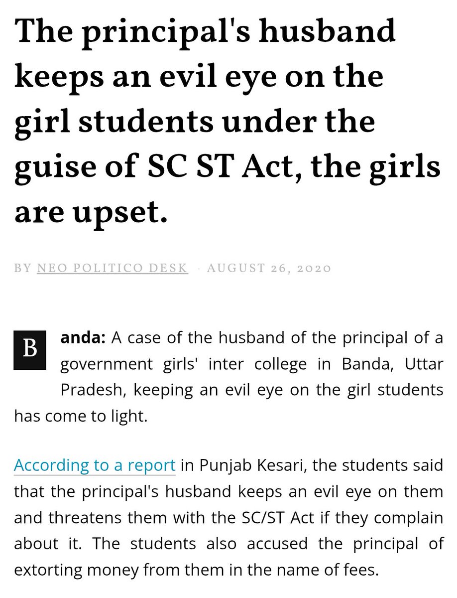 Pseudo_Prophet_'s tweet image. The act is being abused by all sorts of people,

While the Dalit influencers are openly telling their followers to abuse it against underage teenagers, whenever they feel like it.😡