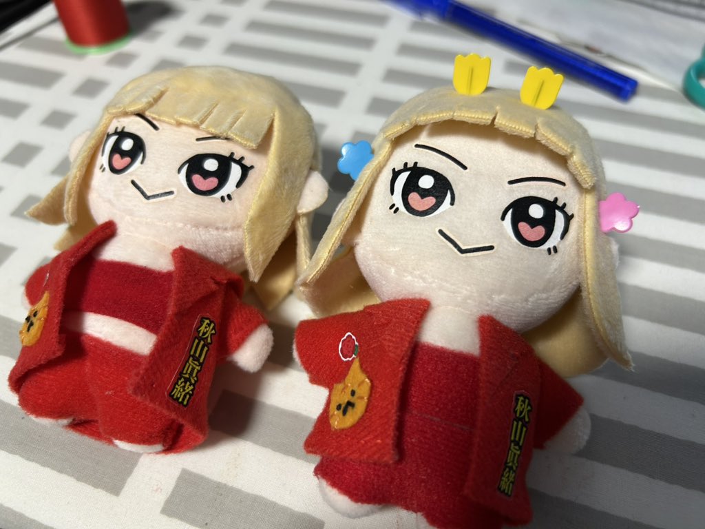 まおぴんぬいぐるみだけ2体あんねん
(髪の毛固定中のやけにハッピーそうな様子)