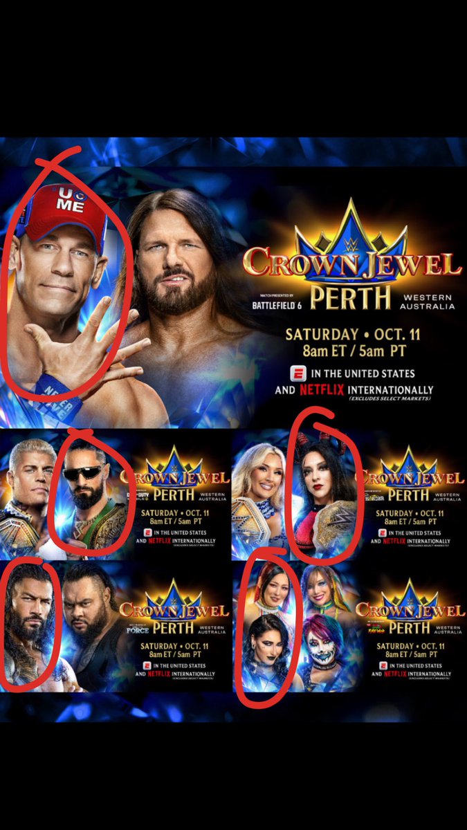lxvebitesback's tweet image. MY FINAL CROWN JEWEL PREDICTIONS

#WWECrownJewel