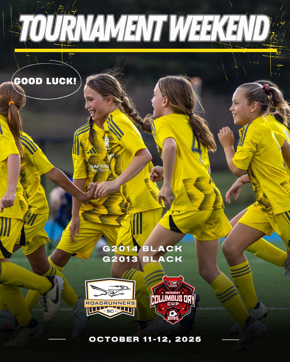 RoadrunnersSC's tweet image. Good luck to our teams at the Midwest Columbus Day Cup! ⚽💛 

#ChasingGreatness #trusttheprocess #PlayerDevelopment #GrindMode #NoGoalsAllowed #BrickWallMode #soccer #futbol #soccerislife #training #grindmode #mentality #usa #usmnt #football #soccerplayers #footballplayers