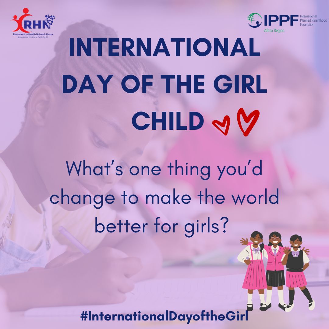 mwangaleMI's tweet image. The world needs to be a better and accommodating place for all girls' needs. And this day as a girl child, reflect on what can you do to bring change. #InternationalGirlsDay #RHNKImpact #RHNK4Impact @rhnkorg @AfricaCDC @ReproRightsAFR @girleffect  @SexogSamfund @nellymunyasia