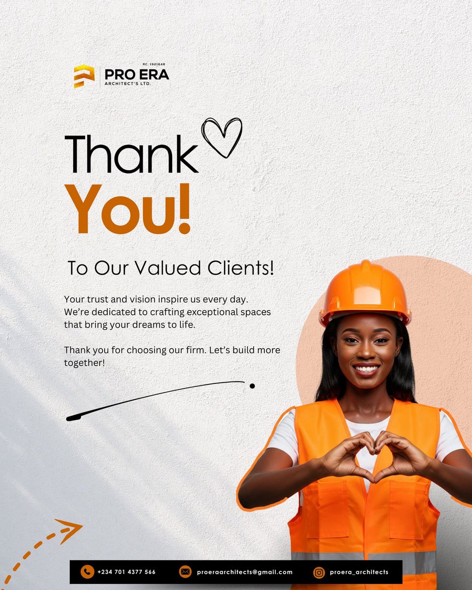 proeraarchitect's tweet image. Big thanks to everyone who’s trusted us to build their vision. You keep us grounded and growing. 💛#CustomerServiceWeek #ProEraProjects