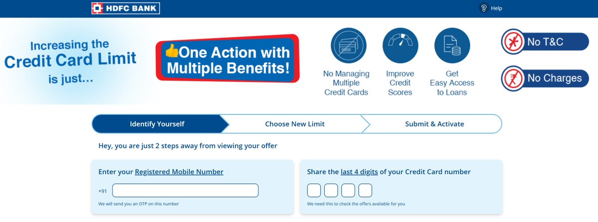 imYadav31's tweet image. HDFC limit enhancement season is here 😎
And me + 69 other CC geeks are ready for our monthly heartbreak 💔
Though @bethalaluka got luck and got massive limit enhancement 🥳
Check if you got lucky 👇
applyonline.hdfcbank.com/credit-cards/c…