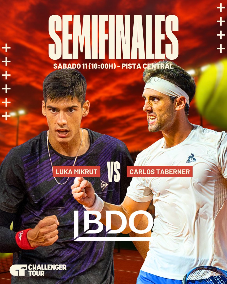 copafbvalencia's tweet photo. ๐พ SEMIFINALES by BDO
Partidazos de Cuartos Semifinales por todo lo alto. Si la lluvia lo permite, a las 16h Jan Choinski vs Henri Squire y a las 18h Carlos Taberner vs Luka Mikrut.
#copafaulcombridge #challengervalencia #atpchallengervalencia #copafaulcombridgevalencia https://t.co/Q7UMKu8Q3t