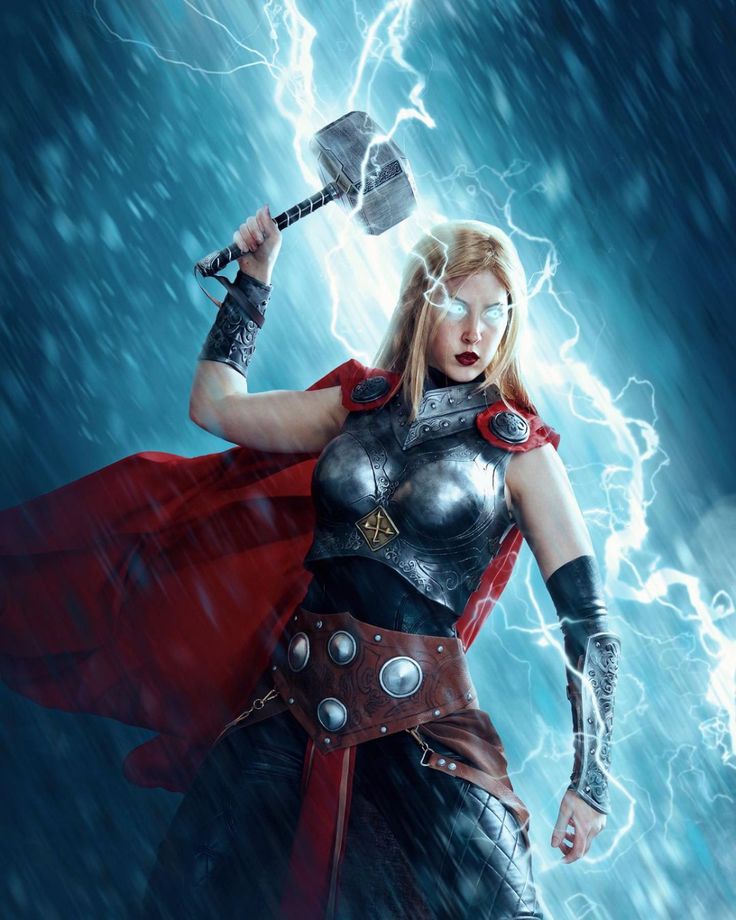 virat_xy's tweet image. #mightythor #ladythor #cosplayers #MarvelComics #marvel #loveandthunder #Aiart️