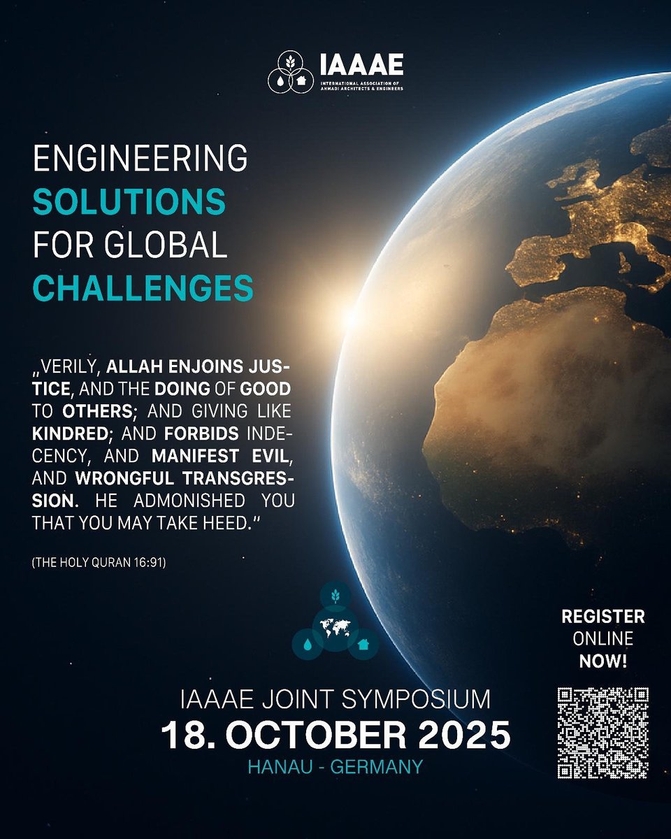 🌍 IAAAE Symposium: Technische Lösungen für globale Herausforderungen

💬 Erlebe beim IAAAE Symposium in Hanau spannende Gespräche, inspirierenden Austausch und Ideen um der Menschheit zu dienen!

🔗 Sei dabei am 18.10.2025: symposium.iaaae.de
