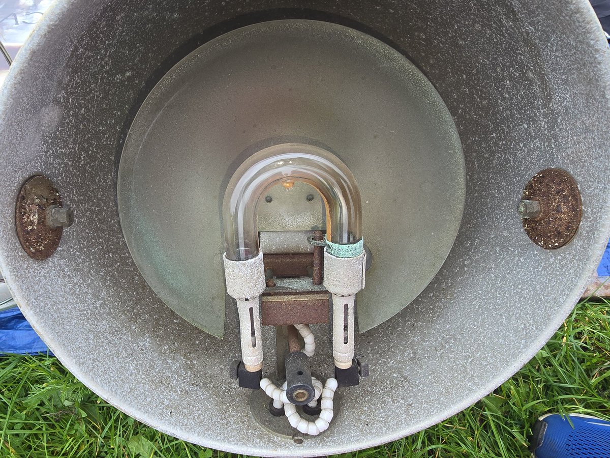 A strange light bulb, looks like a UV source to me.