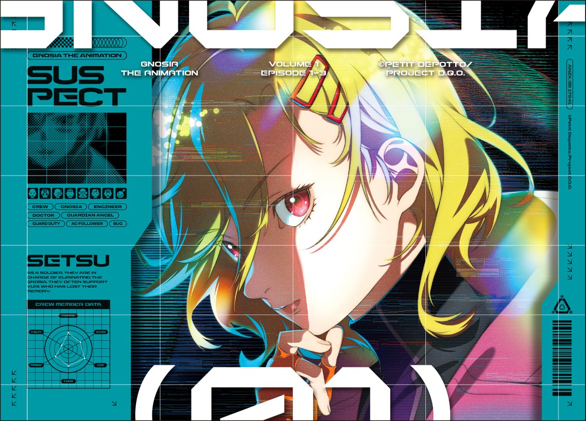 gnosia_off's tweet image. ◤￣￣￣￣￣￣￣￣￣￣
   𝐁𝐥𝐮-𝐫𝐚𝐲&amp;amp;𝐃𝐕𝐃 𝐕𝐨𝐥.𝟏
ジャケットイラスト公開
 ＿＿＿＿＿＿＿＿＿＿◢

キャラデザ・松浦有紗さん描き下ろし💫
第1巻はユーリ、セツ、SQの3種！

✦ドラマCD「Racio:Prelude 1」
(描き下ろしジャケットイラスト付)
✦グノーシア人狼カード…