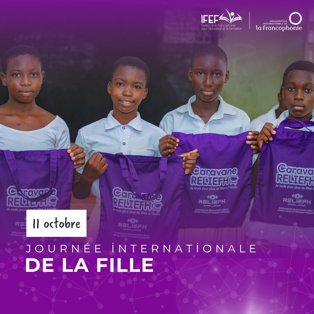 𝐉𝐨𝐮𝐫𝐧𝐞́𝐞 𝐢𝐧𝐭𝐞𝐫𝐧𝐚𝐭𝐢𝐨𝐧𝐚𝐥𝐞 𝐝𝐞 𝐥𝐚 𝐟𝐢𝐥𝐥𝐞 𝟐𝟎𝟐𝟓 👧🏽🌍

Elles apprennent, innovent, et inspirent. Partout dans le monde, les filles font preuve de force et  détermination remarquables pour transformer leur avenir et celui de leurs communautés.

À l’IFEF,