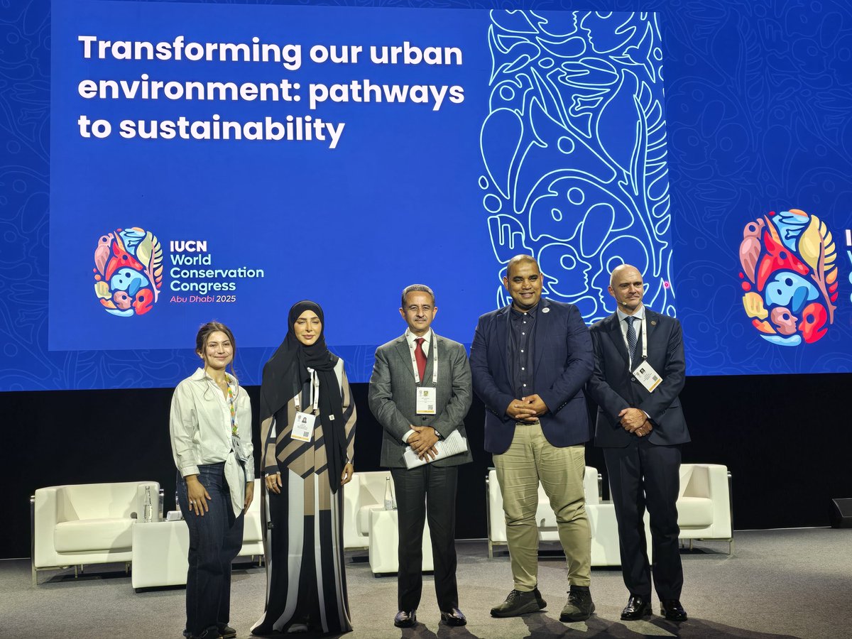 KVSinghMPGonda's tweet image. Participated in the Ministerial Panel at the High-Level Dialogue on  “Transforming our Urban Environment: Pathways to Sustainability&quot;on the sidelines on International Union  for Conservation of Nature Conference, 2025 at Abudhabi.
Shared India’s vision for sustainable,…