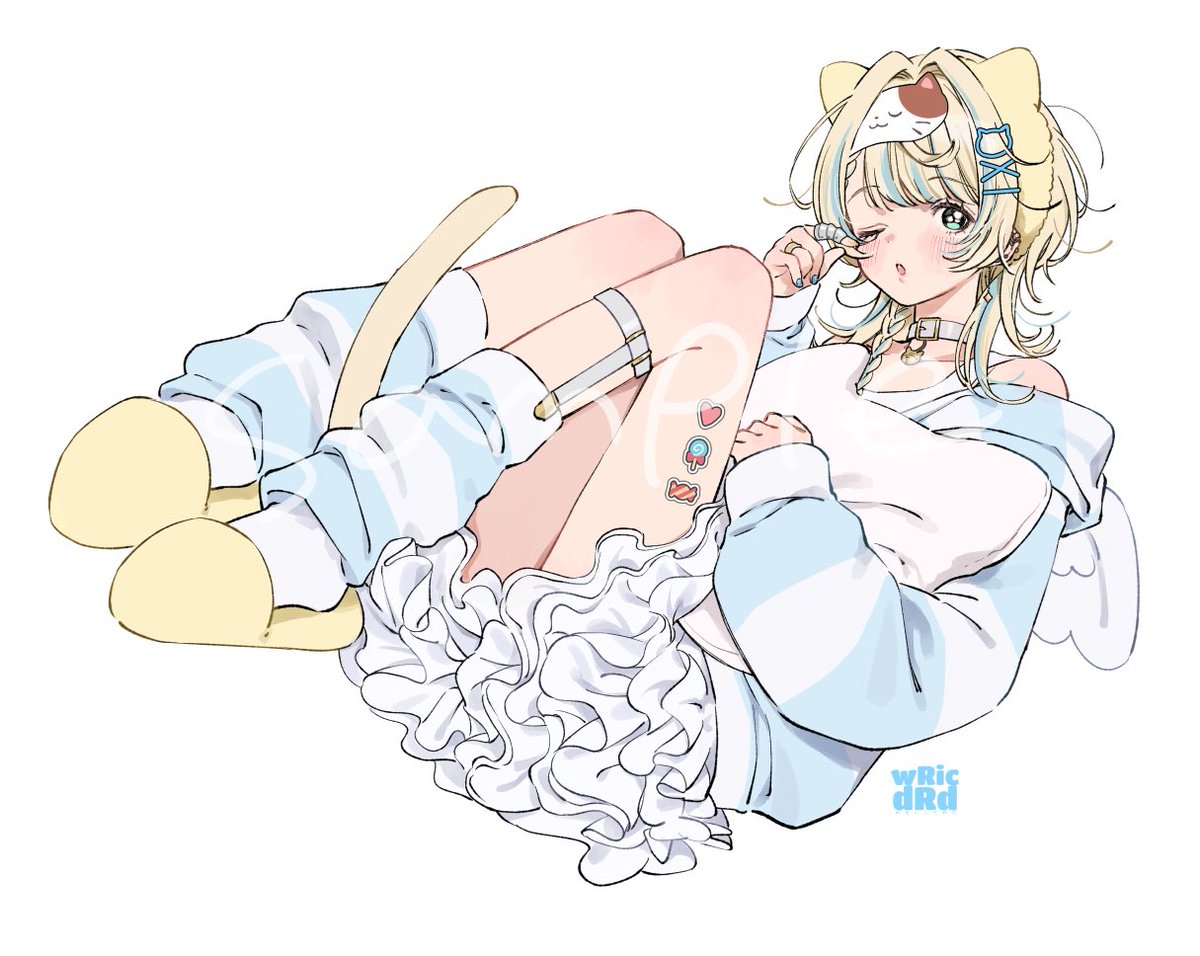 「⟬ お知らせ ⟭ ティザーイラスト 睡夢まおさんのディザーイラストを描かせて頂き」|棉きのし🐰だめっ子みーちゃんのイラスト