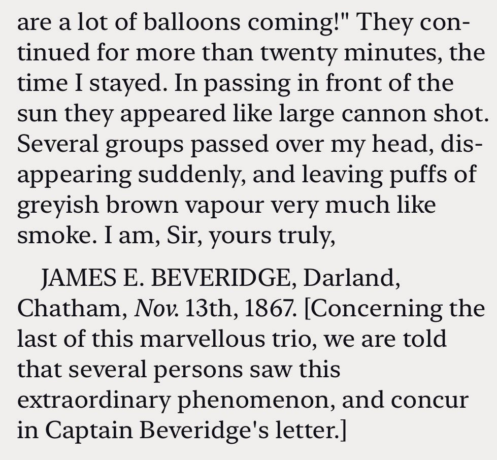 An Extraordinary Phenomenon-Black Disks In The Sky?

Symons's Monthly Meteorological Magazine 1867