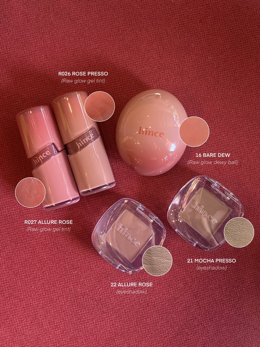leclandestine's tweet photo. Rose Presso Collection 💌 คอลใหม่ของ hince คือสีน่ารักมากกก ให้ไวบ์ warm &amp; cool tone เข้ากับช่วงฤดูใบไม้ผลิแล้วก็ต้อนรับเทศกาลคริสต์มาสที่สุด แถมสีเม็ดแน่น ยิ่งทาย้ำยิ่งสีสวย ราคาวัยเรียนจับต้องได้ด้วยอยากให้ลอง ☕️🍂🥀 https://t.co/13u0KGOi6O