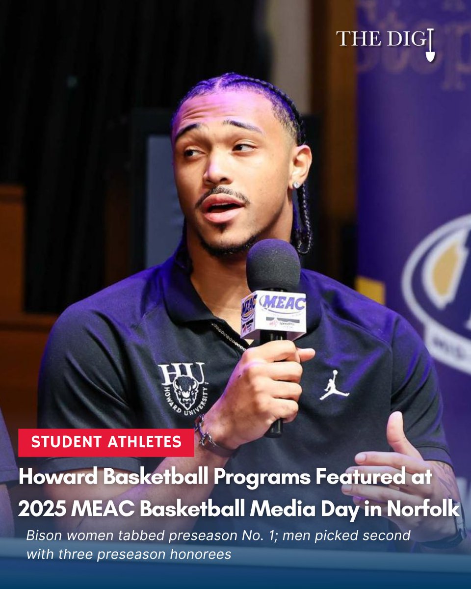 Howard University’s women’s and men’s basketball programs were in the spotlight Wednesday at the 2025 MEAC Basketball Media Day, presented by Wells Fargo, at the Waterside District in Norfolk, Virginia.

The annual event, which was streamed live on ESPN+, brought together all