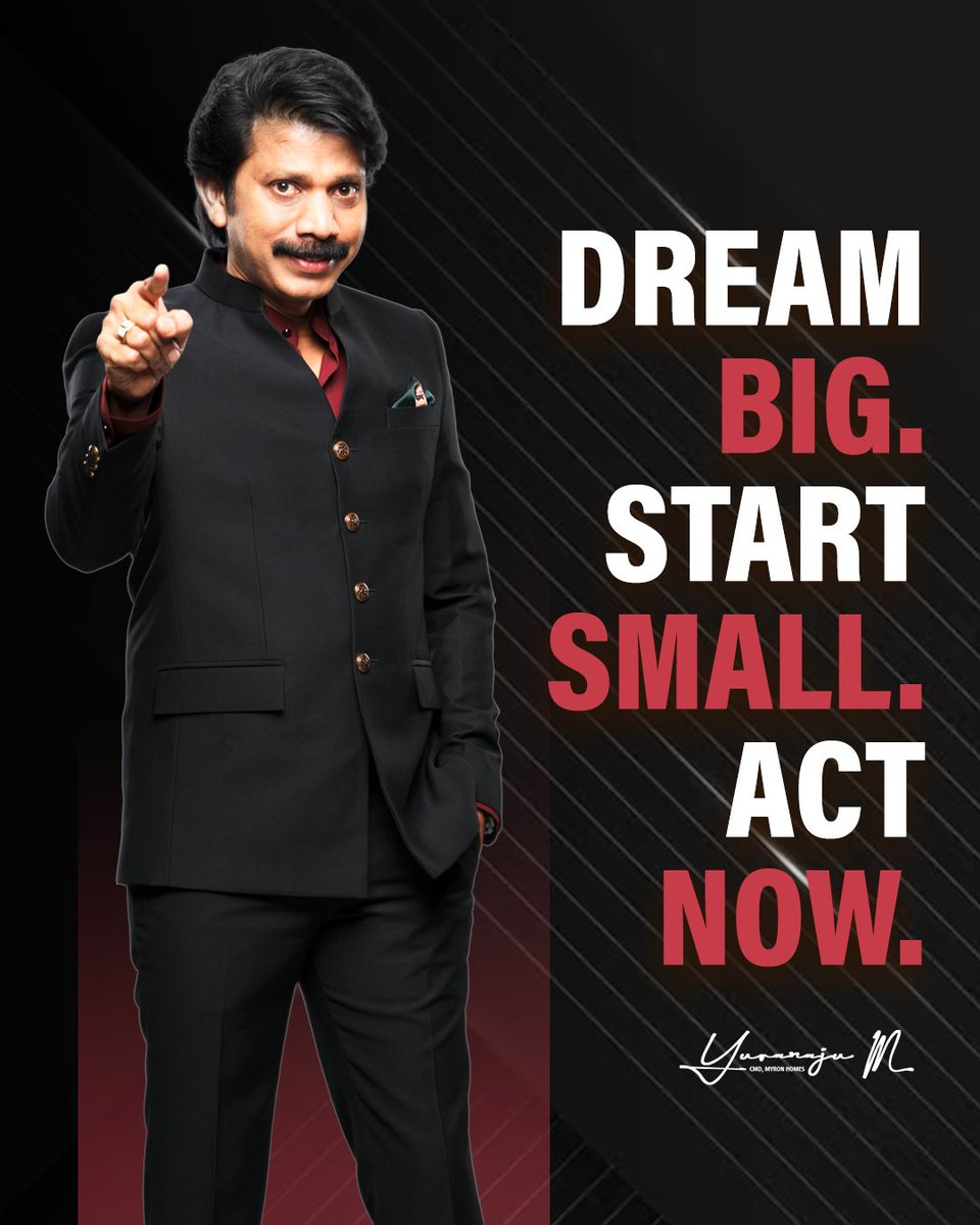 YuvarajuOffl's tweet image. Dream big, even when the path seems unclear. Start small with consistent steps, take action today, and watch your goals transform into reality. Every little effort counts toward your greatness.

#Yuvaraju #DreamBig #StartSmall #ActNow #MotivationDaily #Inspiration #SuccessMindset