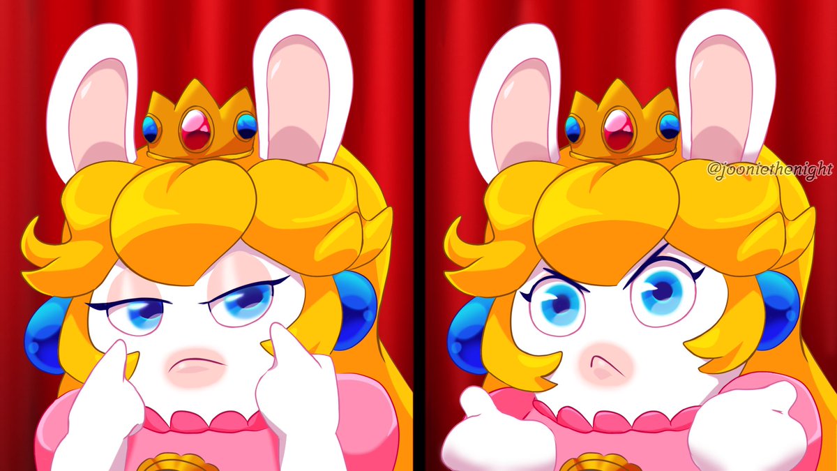 jooniethenight's tweet image. 👉👀👈 Absolutely 🫲👀🫱
#mariorabbidssparksofhope #rabbidpeach #rabbids #cardibmemes #fanarts