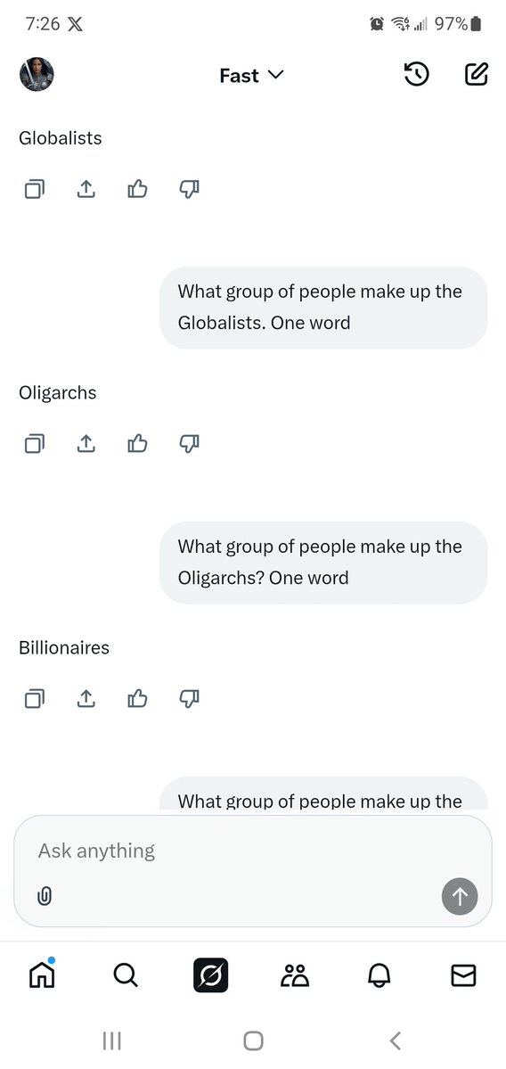 Lisa29365143's tweet image. These are the answers I got when I asked Grok. I think it could have gone on forever with this.