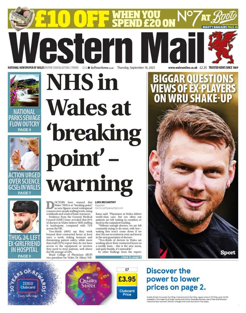 ShaniqsDad's tweet photo. @johnadgrady You lot should be utterly ashamed making any comment on our NHS while residents in Wales have the worst run NHS in the entire UK after over a decade of Labour failure. Current NHS in England also not getting any better under Labour, wait times are increasing month on month. https://t.co/CvXwktUAEn
