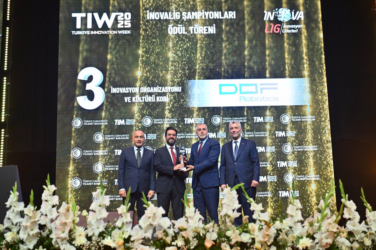 dofrobotics's tweet image. 🏆 İnovaLİG Şampiyonları arasında yer almaktan gurur duyuyoruz!
DOF Robotics olarak, İnovasyon Organizasyonu ve Kültürü kategorisinde 3. sırada yer aldık! 🎉

Bu ödül, inovasyonu sadece ürünlerimizde değil, kurum kültürümüzün merkezinde konumlandırdığımızın bir göstergesi.…