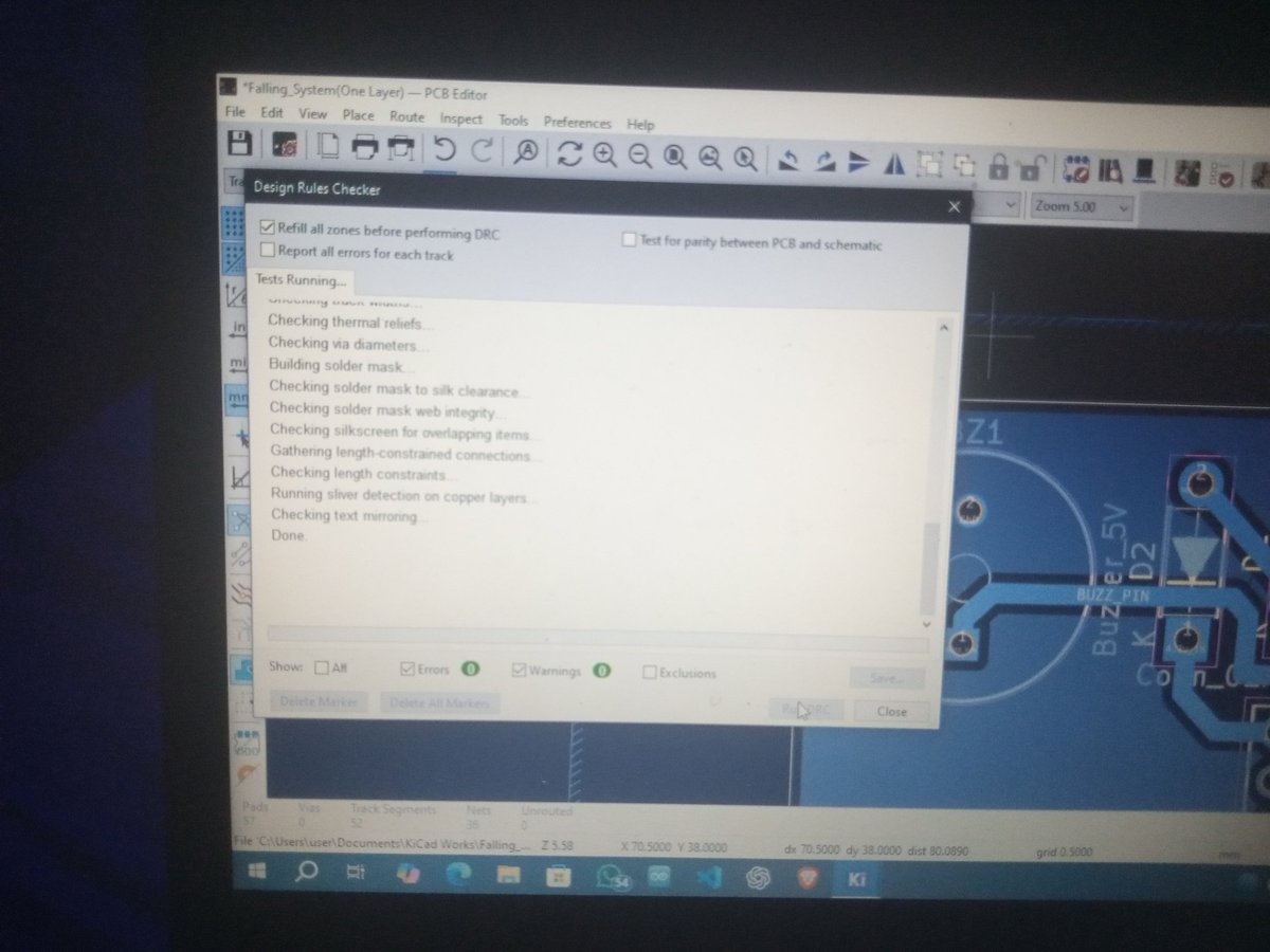 Smart__Ayo's tweet image. That sweet joy when ERC & DRC finally turn all green 💚
After endless net errors, ground loops & unconnected pins — that clean check feels like winning a trophyyy
#pcbdesign #Electronics #hardwareengineering #smartfix