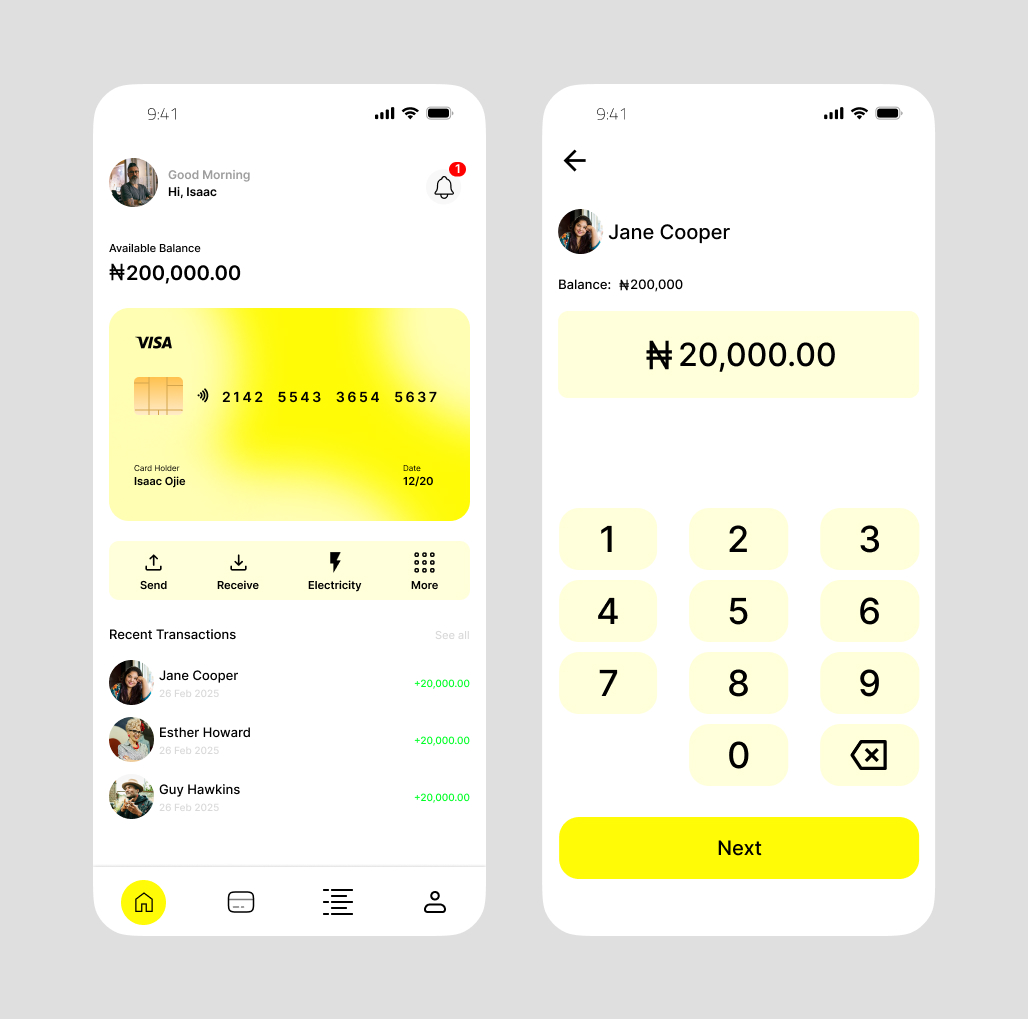 lifeofisaacc's tweet image. Just wrapped up a clean and intuitive interface design for a fintech app 💳✨
Focused on clarity, trust, and a smooth user experience.
#UIDesign #UXDesign #Fintech #DesignCommunity