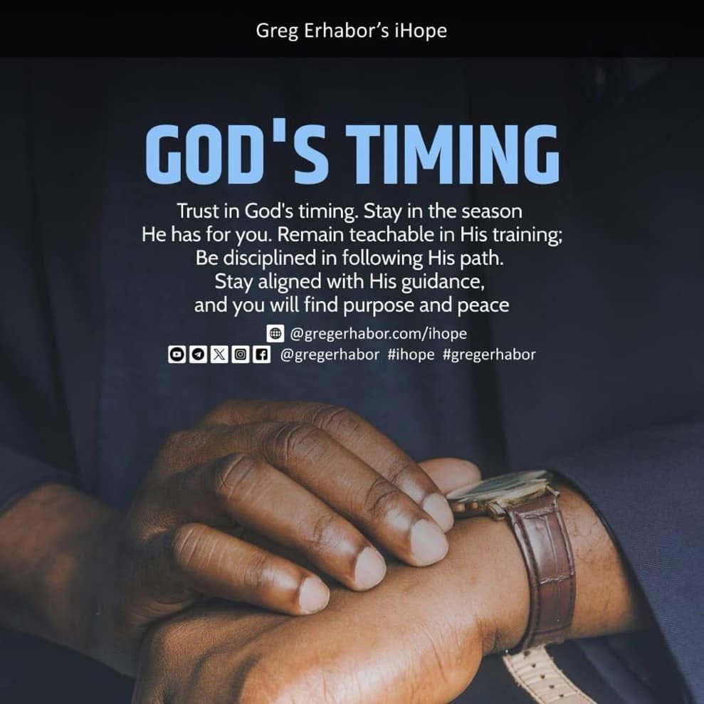 gregerhabor's tweet photo. GOD’S TIMING IS PERFECT.#gregerhabor https://t.co/Jo68STO0SR