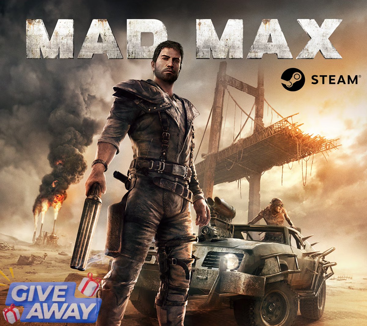 SteamGamesPC's tweet image. 💥&quot;Mad Max&quot;💥 Steam Giveaway!🎁

Win a digital copy — on Steam!
To enter:

✅Follow us &amp;amp; @PlayStationGN @ReiReiWater @MasterChef90s @Deluxe2D
♻️ Repost this
💬 Comment

📆Winner announced 10/13/25⏰🗓

📧DM me to sponsor a giveaway like this!
#Giveaway #FreeGame