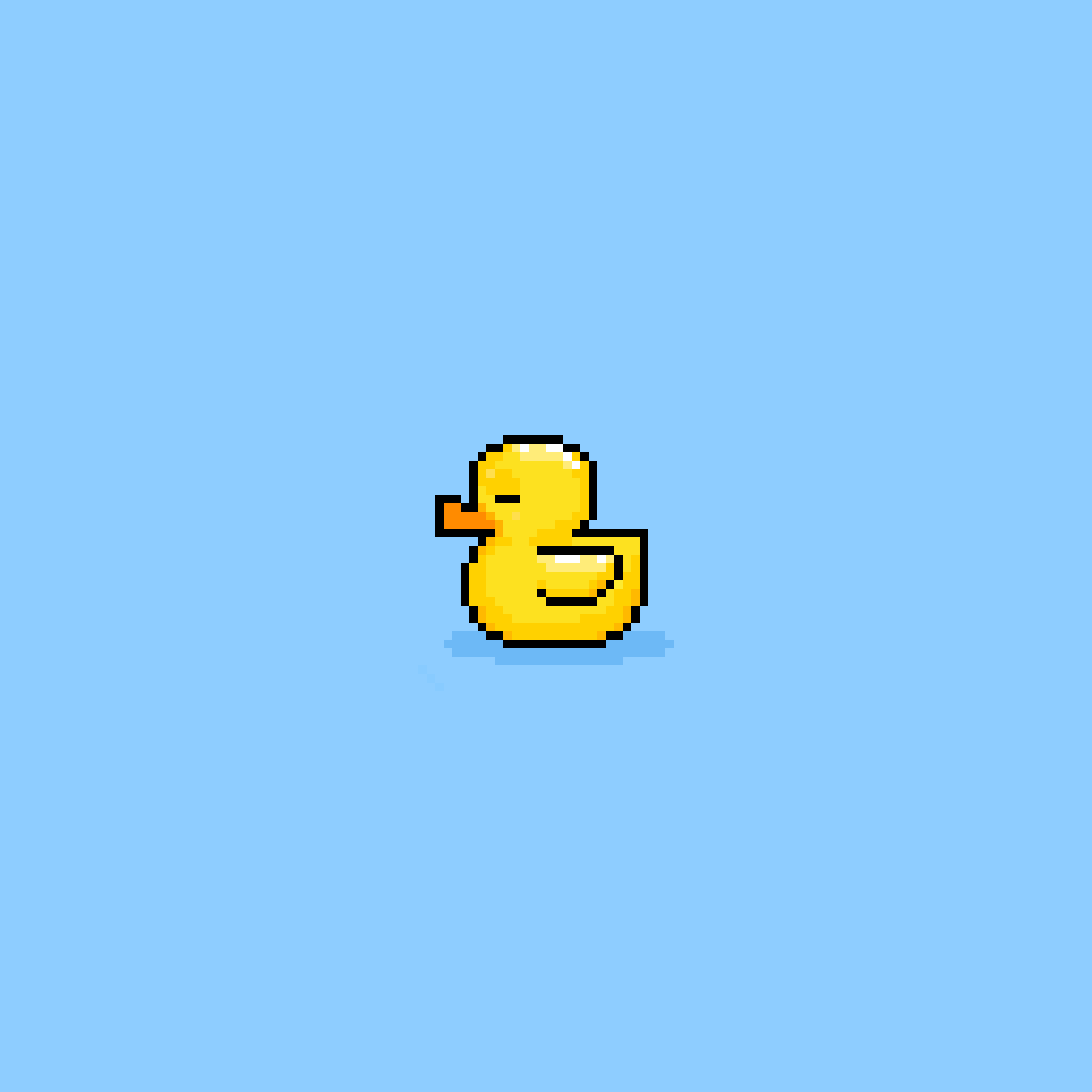 Aneguet de goma | Rubber duck
#pixelart #duck