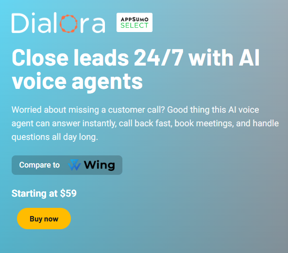NiculaRose's tweet photo. 📞 Missed calls = missed sales 💔
What if an AI agent could answer every call, 24/7, book appointments, qualify leads — even when you’re asleep?
👉LTD is live: https://t.co/mq4VTX4Jtg
#AppSumo #LifetimeDeal #SaaS #AI #Entrepreneurs #Automation #Dialora https://t.co/QXMLgOR4FV