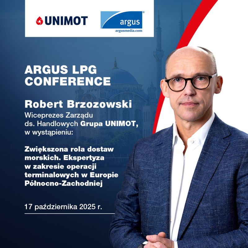 unimot_sa's tweet image. 🗓️ 16–17 października w Stambule, odbędzie się @ArgusMedia LPG 2025 – jedno z najważniejszych globalnych 🌎 wydarzeń branży #LPG. Wśród 💬prelegentów @rob_brzozowski, wiceprezes zarządu ds. handlowych #UNIMOT.

📍 Argus LPG 2025 | 16–17 października 2025 | Stambuł, Turcja